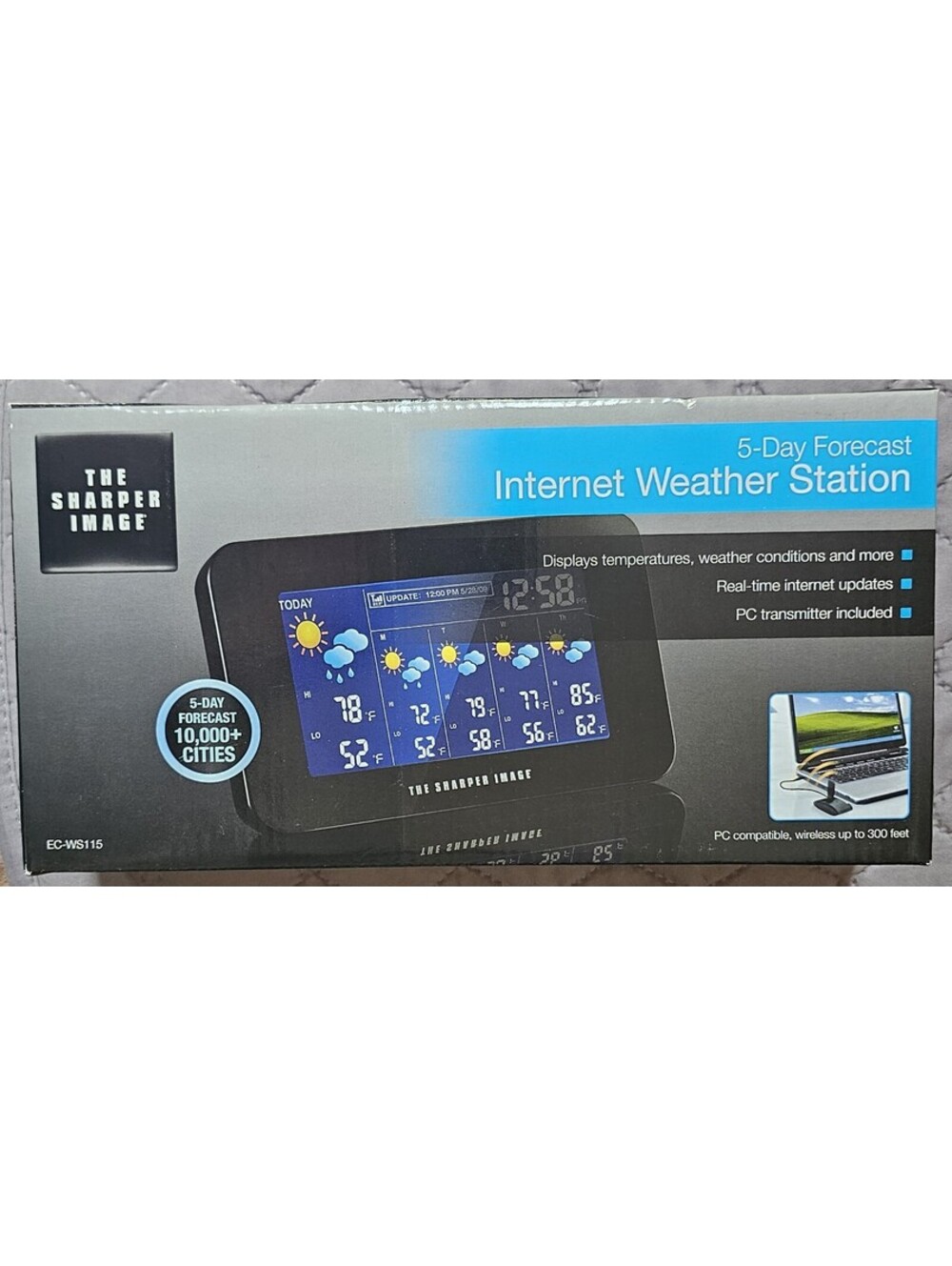 The Sharper Image Internet Weather Station with 5-Day Forecast and PC Transmiter